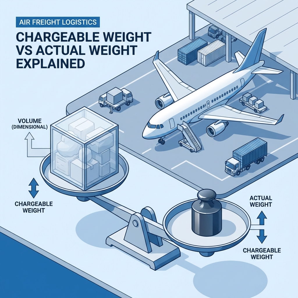 Poids Chargeable et Poids Volumétrique : Pourquoi votre fret aérien coûte si cher ?