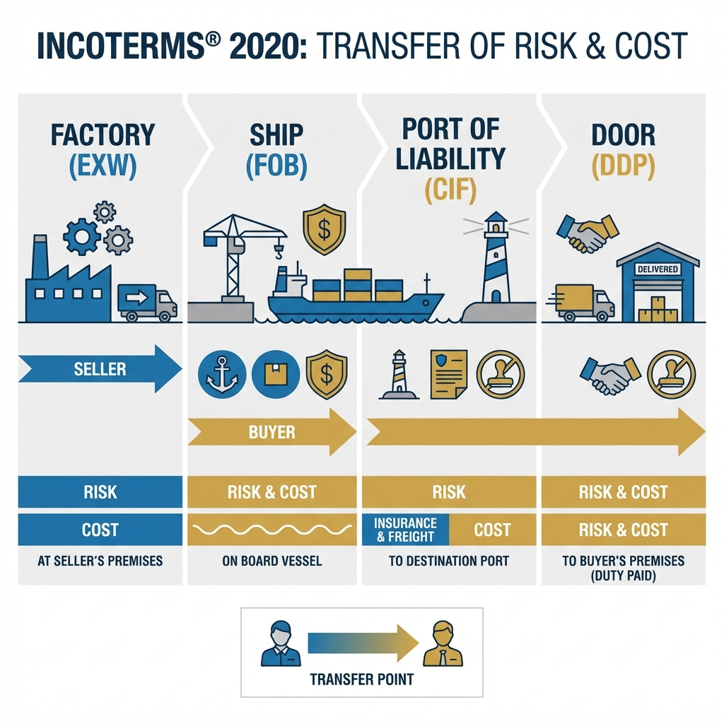 Incoterms 2020 au Maroc : FOB, CIF, EXW... Lequel choisir en 2026 ?